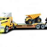 Schroefbare autotransporter met bouwmachines 62 cm met licht en geluid