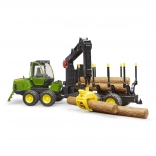 Bruder John Deere 1210E Timber Transporter with Crane 1:16