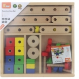 Houten bouwset constructeur – creatief pakket voor kinderen 3+