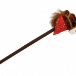 plüschspielzeug pferd auf stock