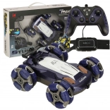 Remote-controlled car with omnidirectional wheels and gesture control