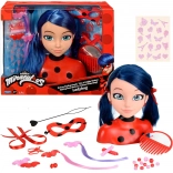 MIRACULOUS LADYBUG Marinette Deluxe Styling Head with accessories