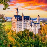 Puzzle Schloss Neuschwanstein Herbst Deutschland 1000 Teile