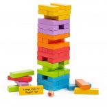 Tour branlante colorée en bois BIGJIGS TOYS