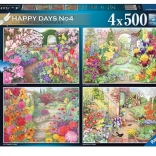 Ravensburger puzzel Prachtige tuinen 4×500 stukjes