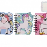 Notebook with Unicorn Motif