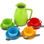 kinder theeservies van plastic, 13-delig in net