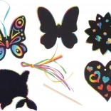 Goki scratch-off rainbow pictures to hang – mixed designs