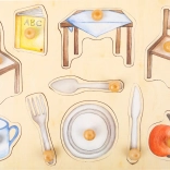 small foot puzzle en bois objets du quotidien