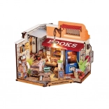 Rolife DIY 3D houten puzzel Boekenwinkel op de hoek