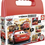 Educa Puzzel Koffertje Auto’s 4-in-1