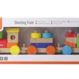 VIGA Wooden Stacking Train 41 cm