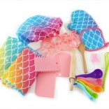 Plejo children's baking set with a rainbow motif