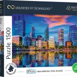 Puzzle TREFL UFT Cityscape – weerspiegeling van de stad Perth, Australië, 1500 stukjes