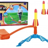 Foam Rocket Launcher Yellow - Pump and 3 Rockets