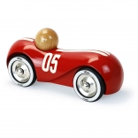 Vilac voiture de course en bois Streamline vintage rouge