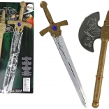knight set sword and axe for kids with sound effects