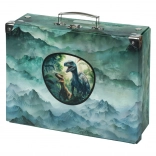 Valise scolaire pliable Dino avec ferrure
