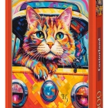 Puzzel 1000 stukjes Cat Bus Travel