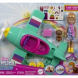 Barbie Chelsea – avion avec poupée pilote et chiot