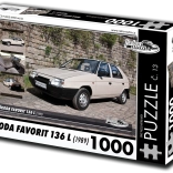 Puzzle RETRO-AUTA Škoda Favorit 136 L 1000 Teile