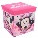 Folding storage box and ottoman Minnie Mouse Cozy Noxxiez