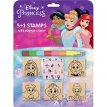 Ensemble de tampons Disney Princesses avec crayon de cire