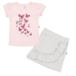 Baby set T-shirt with skirt New Baby Butterflies 62 (3–6 months)