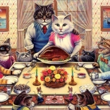 ART PUZZLE kattenfamilie – puzzel 260 stukjes