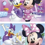 Houten puzzel Minnie en Daisy 2×50 stukjes