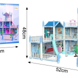 Poppenhuis villaresidentie met speeltuin