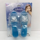 Escarpins bleus scintillants pour princesses