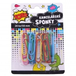 Colored Office Clips 50 mm