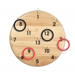 Ringwerpen op houten doelwit – gezinsvaardighedenspel