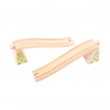 Voies surélevées avec piliers 2 pcs Bigjigs Rail