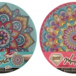 Grafix diamant schilderen op frame – turquoise mandala 30 cm