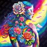 Puzzle Blumen-Göttin 1023 Teile MAGNOLIA