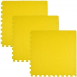 HUMBI Foam Mat 180 × 60 cm – large waterproof foam puzzle, 3 pcs, yellow