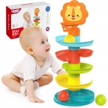 Colorful Spiral Tower for Kids with Balls by WOOPIE