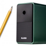 Krasslijper met hendel met reservoir en instelbaar mes groen