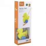 Jouet à pousser en bois Caneton Viga