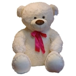 Crème pluche teddybeer Norbert 75 cm