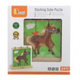 VIGA opsteekblokken – huisdieren (9 blokken)