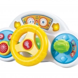 Interactive kids’ steering wheel with lights and sounds