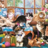 Puzzel TREFL kattenfamilie 500 stukjes