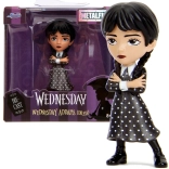 Metalen verzamelbeeldje WEDNESDAY ADDAMS in jurk 6 cm