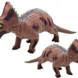 grote dinosaurusfiguur triceratops met geluid 36 cm bruin