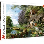 Puzzel 1000 stukjes - Paradijselijk landschap van Trefl