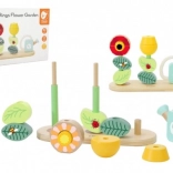 Bloementuin houten puzzel voor kinderen