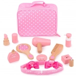 Bigjigs Toys coffret cosmétique en bois dans une valisette (11 pièces)